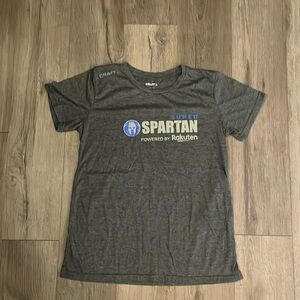 Craft Spartan Race Super Finisher Shirt Women’s M Gray Blue OCR Tee